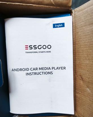 Autoradio ESSGOO Android 15.0, Doppio DIN 4GB+64GB