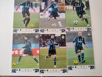 Inter Triplete 2010 6 cartoline giocatori Inter