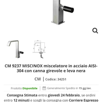 Miscelatore CM 9237 miscinox, inox satinato design