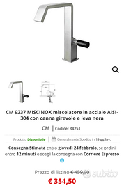 Miscelatore CM 9237 miscinox, inox satinato design