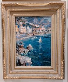 Dipinto olio di Enrico Aprile 1943-1998 