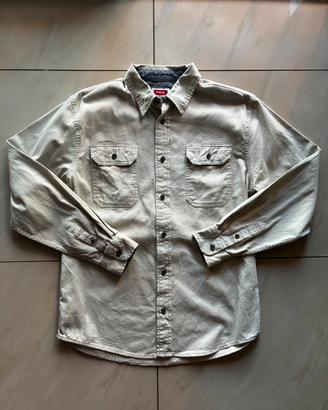 Camicia Wrangler uomo beige/kaki M vintage