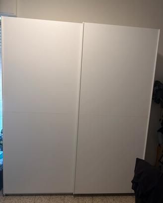 Armadio bianco larice 195x58x236cm