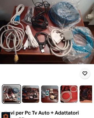 Cavi per Pc Tv Auto + Adattatori Micro SD