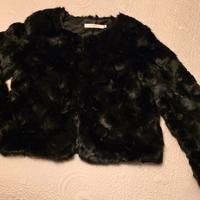 pelliccia sintetica nera