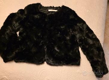 pelliccia sintetica nera