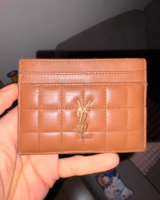 Portacarte in pelle trapuntata – YSL