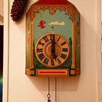 Orologio a cucù artista Villemot  dipinto a mano 