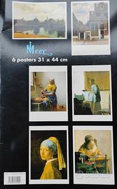 Posterbook. Raccolta 6 poster dipinti Vermeer