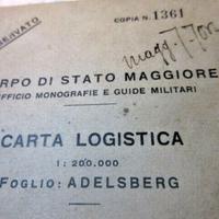 MAPPA CARTA REGIO ESERCITO "RISERVATA" UFFICIALI 