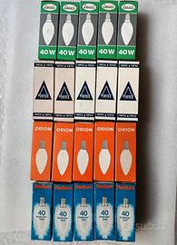 20 lampadine 4 marche diverse vintage - e14