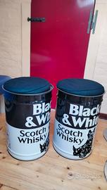 coppia bidone pouf sgabello comodino pubblicità