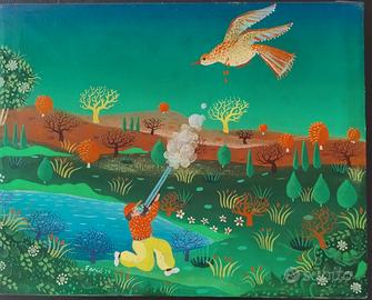 Quadro Naif olio su tela 