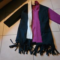 cappotto con frangia