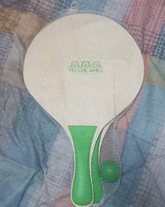racchette in legno per tennis da spiaggia