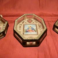 TRE TECHE DEVOZIONALI MONASTICHE - ITALIA - 1900