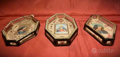 TRE TECHE DEVOZIONALI MONASTICHE - ITALIA - 1900