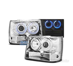 FARI JEEP GRAND CHEROKEE 93-98 OCCHI ANGEL CROMATI