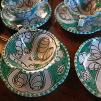 tazzina e piattino vintage ceramica di orvieto 