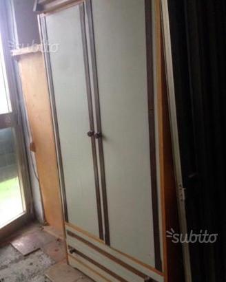 Armadio legno 2 pezzi