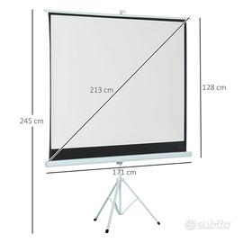 Schermo di Proiezione 84 Pollici Formato 4:3.