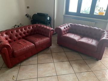 Divani Chesterfield rosso