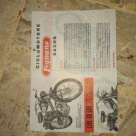 FOGLIETTO VELINA CICLOMOTORE LEGNANO SACHS