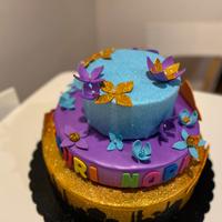 Torta  finta tema Jasmine Aladdin (crepla/eva)