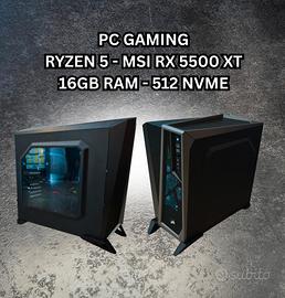 PC GAMING RYZEN 5 2600 16GB RAM RX 5500 XT