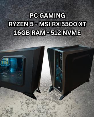PC GAMING RYZEN 5 2600 16GB RAM RX 5500 XT