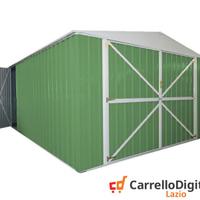 Box acciaio garage lamiera 360x600 verde chiaro