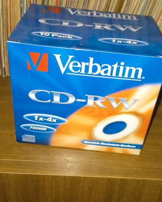 cd RW VERBATIN 10 pezzi 