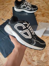 Dior B30 sneakers nere e bianche 41