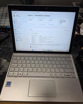 hp elite x2 g4 tablet - i5-8365 - 8gb - 250gb + kb