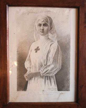 STAMPA REGINA ELENA PATRONESSA CROCE ROSSA 1916