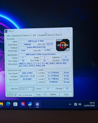Ryzen 5 7600 perfetto
