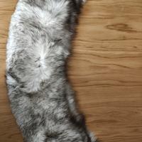 collo pelliccia volpe argentata