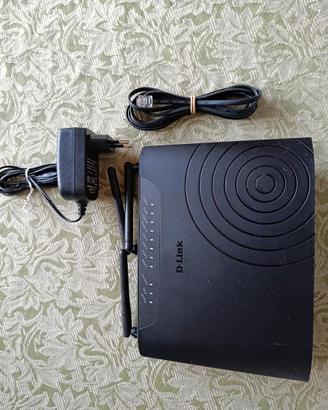 Modem D-Link DSL-3682 e quattro cavi ethernet
