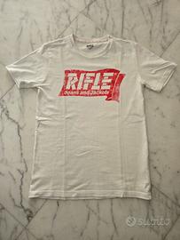 T-shirt bianca RIFLE