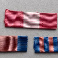 Tre nastrini per medaglie militari italiane