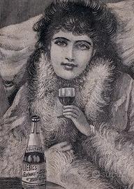 Pubblicità Ritaglio originale rivista 1898 Liebig
