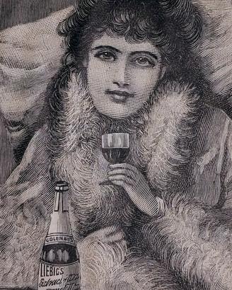 Pubblicità Ritaglio originale rivista 1898 Liebig