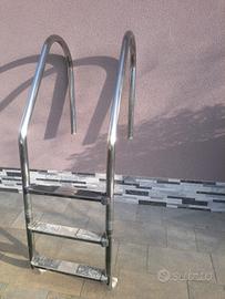 scala per piscina in acciaio inox