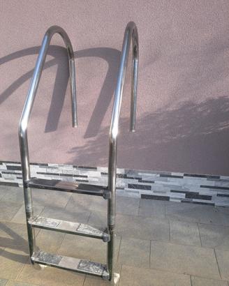 scala per piscina in acciaio inox