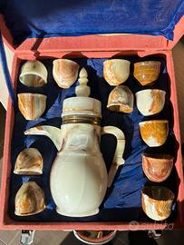 Servizio liquore in alabastro