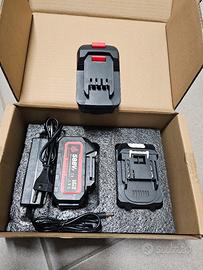 Kit 2 batterie alimentatore e adattatore Parkside