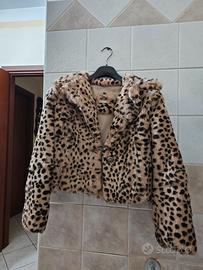 Pellicciotto copri spalle leopardato, come nuovo