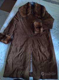 Cappotto donna in camoscio 