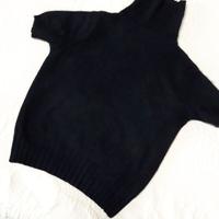 Dolcevita nero donna a manica corta