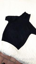 Dolcevita nero donna a manica corta